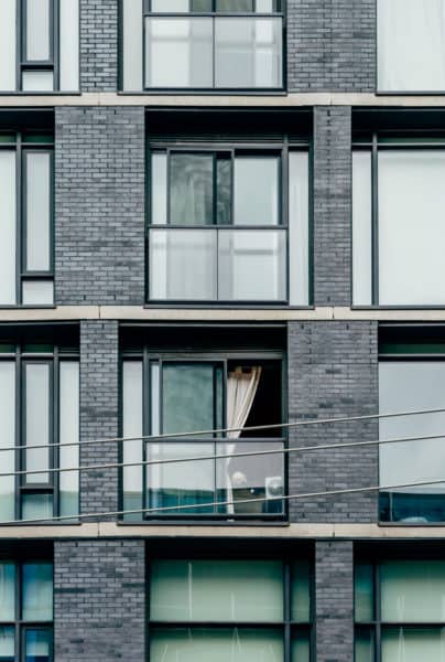 Grey condo building